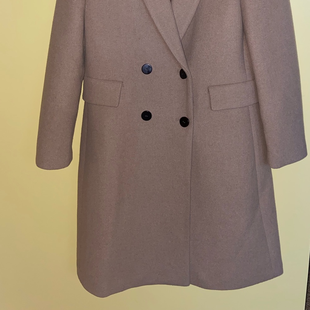 Mango Double-Breasted Wool Coat - Picture 9 of 14